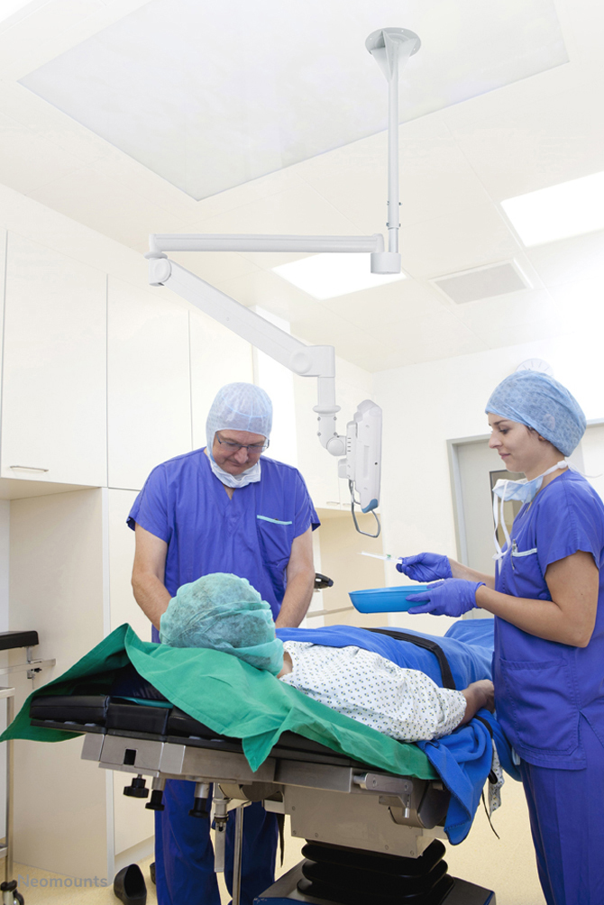 Neomounts FPMA-HAC100HC Medical monitor arm ceiling 10-32" - h 0-170 cm - gas spring